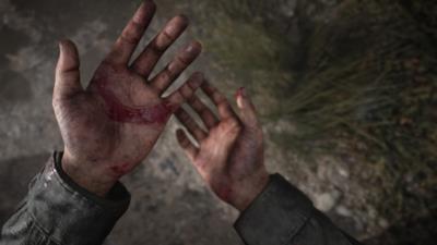 Le mani insanguinate del protagonista