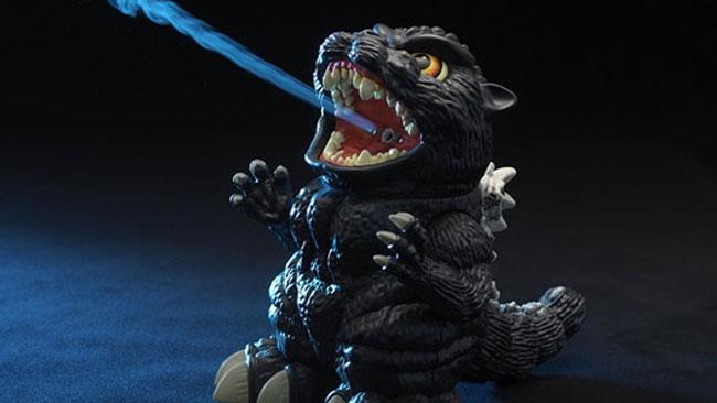 L’umidificatore di Godzilla ruggisce e sputa alito atomico dalla bocca L’umidificatore di Godzilla in azione