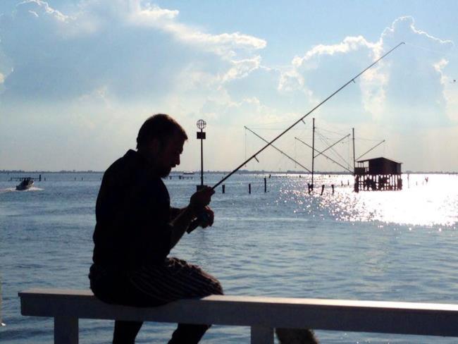 Rubio mentre pesca
