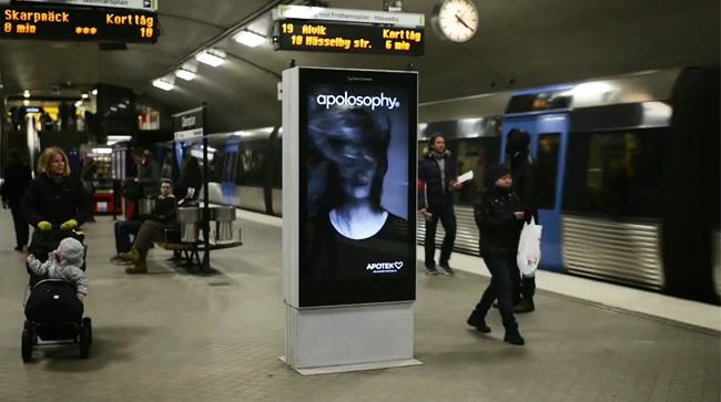 Campagna virale per la linea di prodotti per capelli APOLOSOPHY Pubblicità dell'Apotek per i prodotti della sua linea per capelli