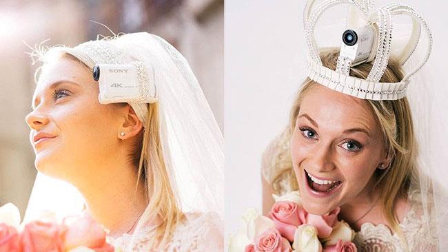 I veli da sposa con telecamera incorporata: i migliori amici delle spose folli I veli da sposa con telecamera