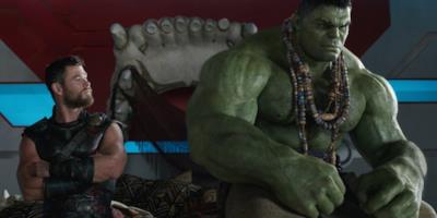 Thor e Hulk nel film