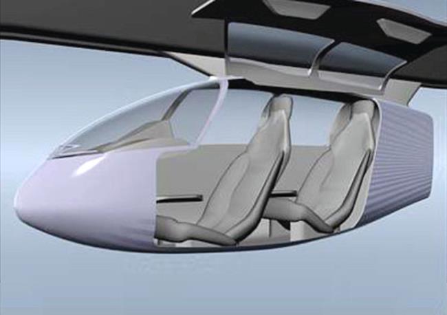 Rendering di una vettura SkyTran