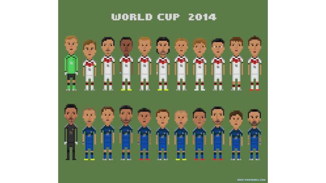 Le squadre finaliste dei Mondiali 2014 a 8-bit