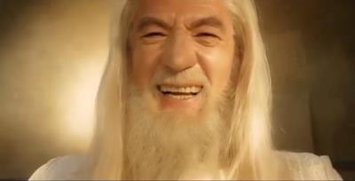 Gandalf sorridente