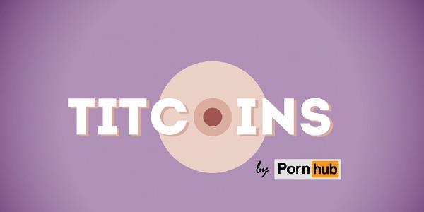 Titcoins, la moneta virtuale hot di PornHub Logo dei Titcoins