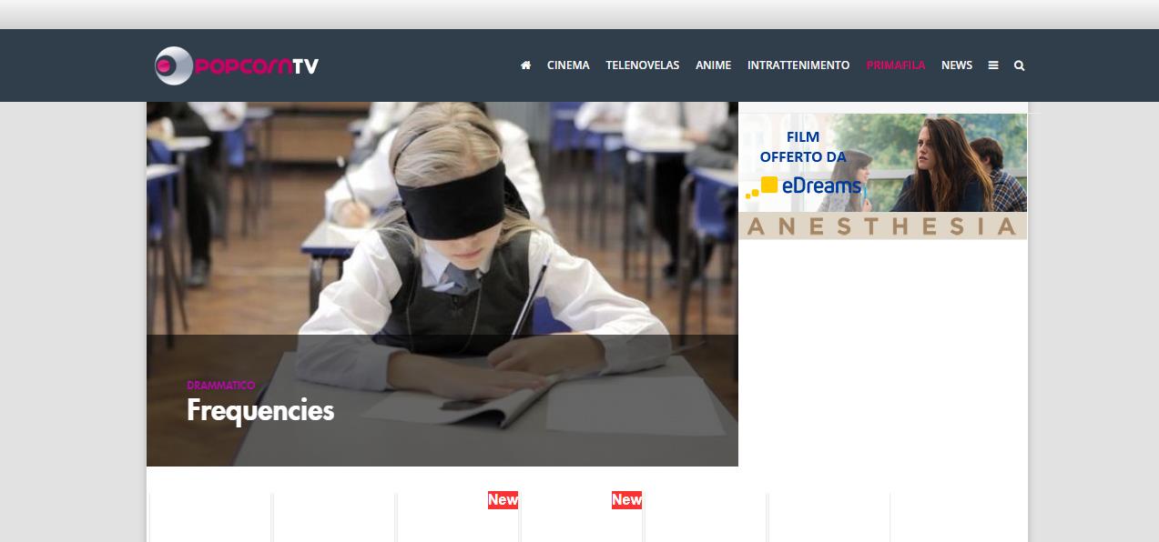 Homepage del sito