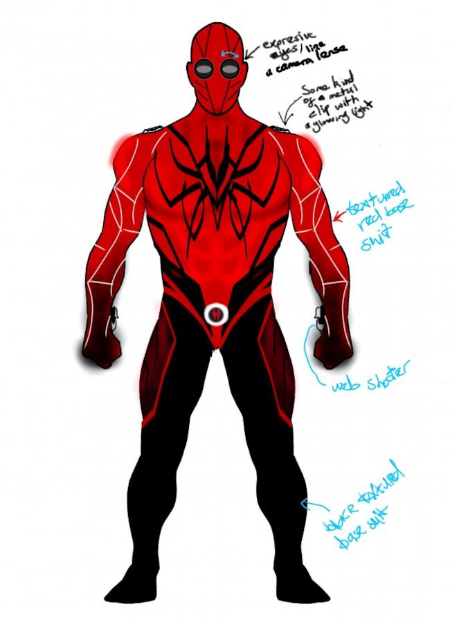 Uno dei possibili leak del costume che Tom Holland indosserà nel reboot di Spider-Man