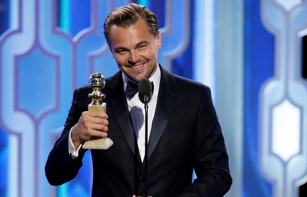Leonardo Di Caprio premiato come miglior attore drammatico Golden Globes 2016