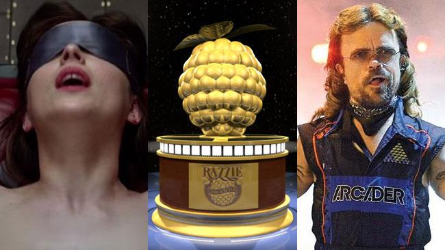 I nominati ai Razzie Awards 2016 Cinquanta Sfumature di Grigio e Pixels nominate per i Razzie Awards 2016