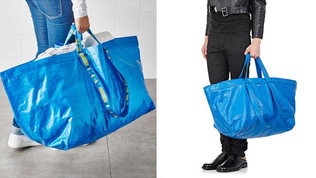 La borsa di Balenciaga e quella di IKEA sono uguali La borsa di IKEA e quella di Balenciaga a confronto