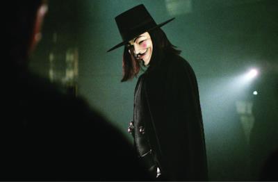 Una scena tratta dal film V per Vendetta