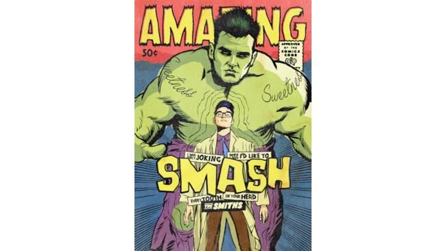 Morrissey come se fosse un supereroe Marvel