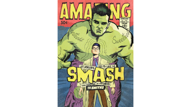 Morrissey come se fosse un supereroe Marvel