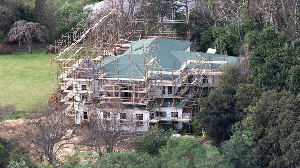 La villa di Peter Jackson durante i lavori