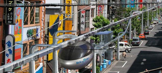SkyTran, il nuovo mezzo di trasporto sospeso Immagine di esempio di SkyTran