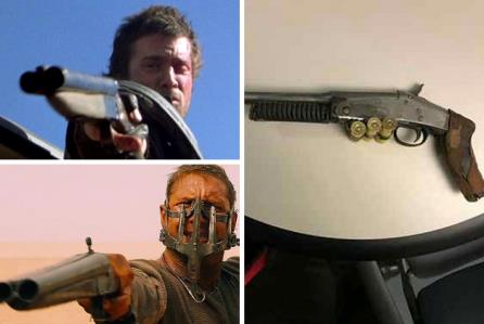 Uomo che si crede Mad Max arrestato per possesso illegale di armi I fucili a canne mozze di Gibson, Hardy e dell'imitatore folle