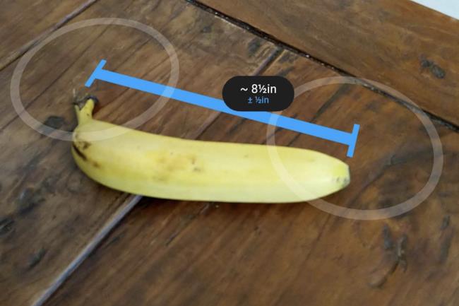 Google measure misura una banana