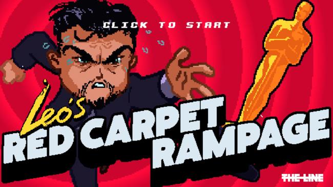 Leo’s Red Carpet Rampage: il videogame per far vincere l'Oscar a DiCaprio Uno screen di Leo’s Red Carpet Rampage, il videogame per far vincere l'Oscar a DiCaprio