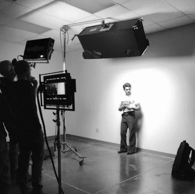 Zac Efron sul set