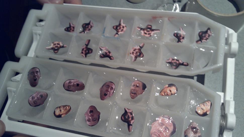 Nicolas Cage nei cubetti di ghiaccio