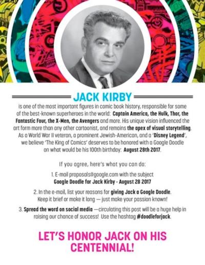 Una petizione in memoria del fumettista Jack Kirby