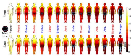 Il grafico dell'università di Oxford con i dati raccolti durnate lo studio della Taboo Zone