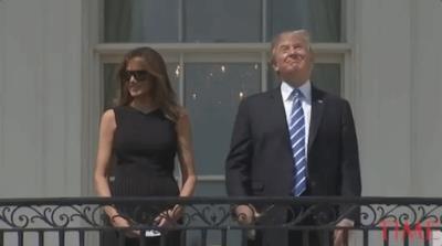 Donald Trump e sua moglie