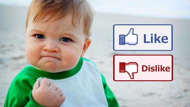 Il tasto Non Mi Piace potrebbe arrivare presto su Facebook Successo: Facebook si prepara a lanciare il pulsante Non Mi Piace