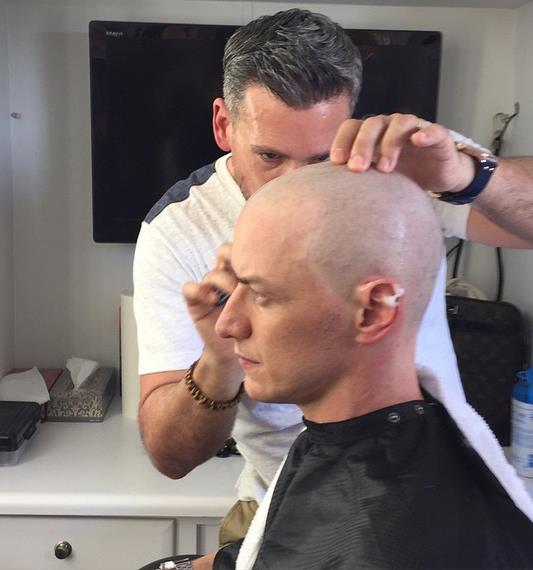 James McAvoy dice addio alla sua chioma in X-Men: Apocalypse