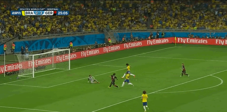 Goal di Toni Kroos contro il Brasile ai Mondiali 2014