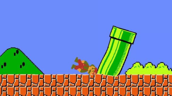 Jelly Mario, la versione gelatinosa del primo gioco sull'idraulico Super Mario contro le leggi della fisica in Jelly Mario
