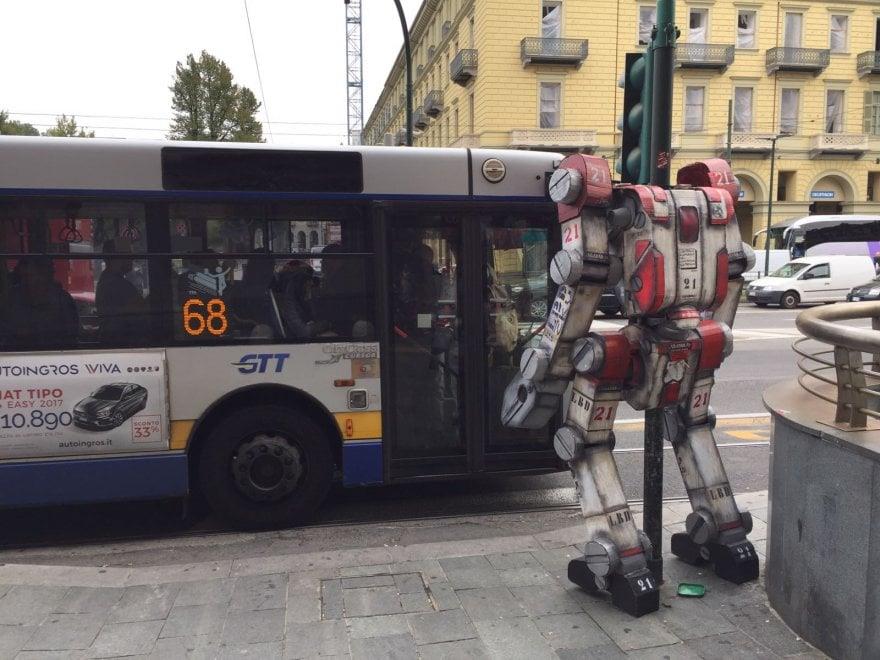 Il semaforo Transformer di Torino