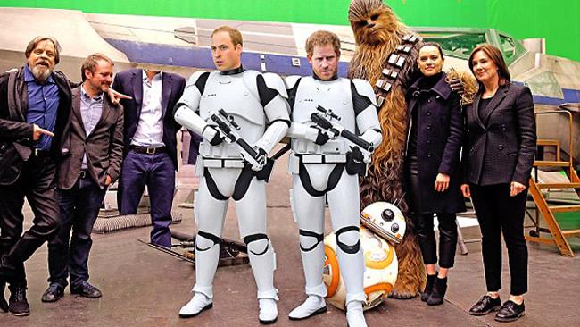 Principi William e Harry sul set di Star Wars-Episodio VIII