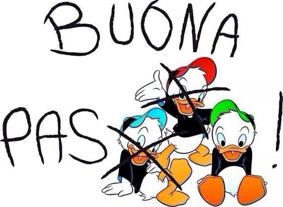 Una vignetta con un gioco di parole - Immagini per auguri di Buona Pasqua