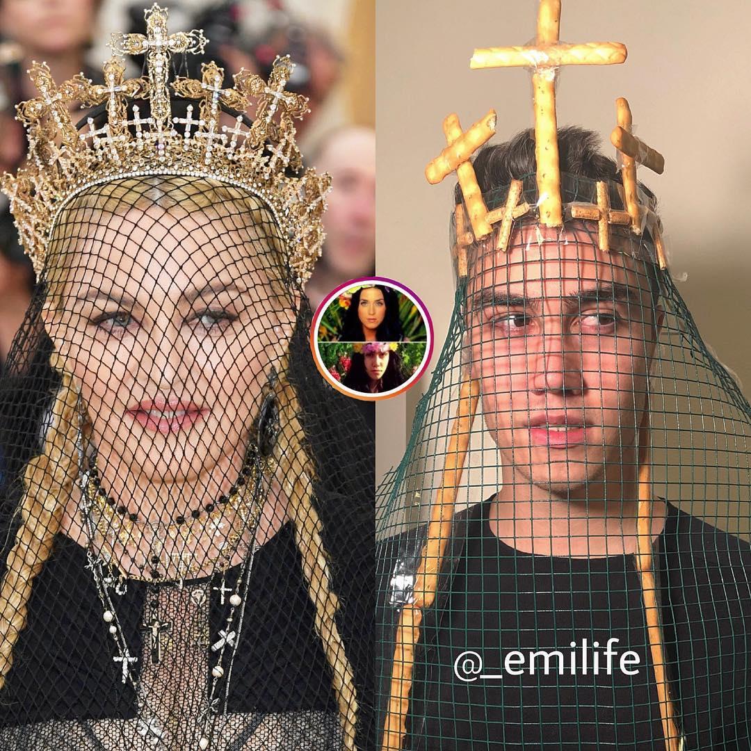 Emilife imita il look di Madonna