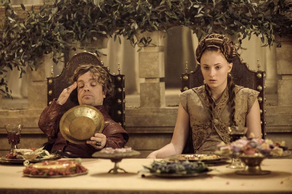 Sansa e Tyrion banchettano