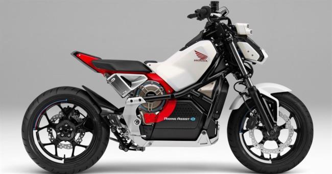 Honda presenta la moto che non cade mai L'Honda Riding Assist-E