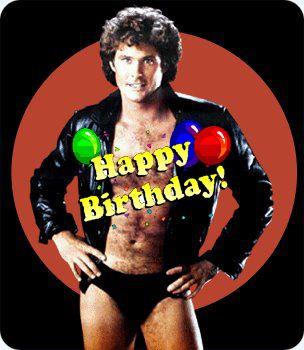 L'attore David Hasselhoff in una posa sexy - Immagini sexy per il buongiorno, buon compleanno, buonanotte e buona domenica