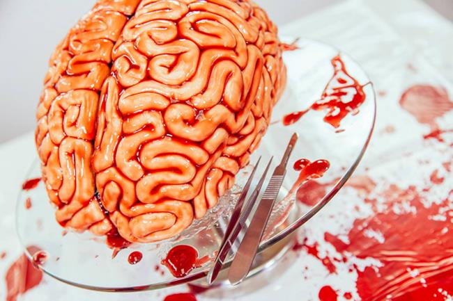 La torta-cervello di Halloween ispirata a The Walking Dead