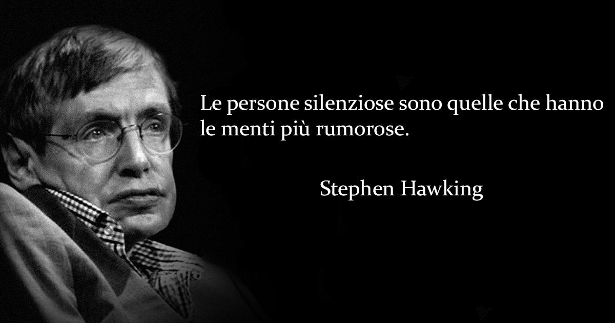 Una immagine di Stephen Hawking con u suo aforisma - Le frasi più famose di Stephen Hawking da condividere