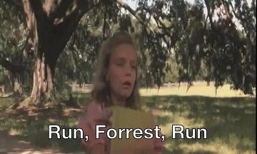 GIF corri FOrrest Gump
