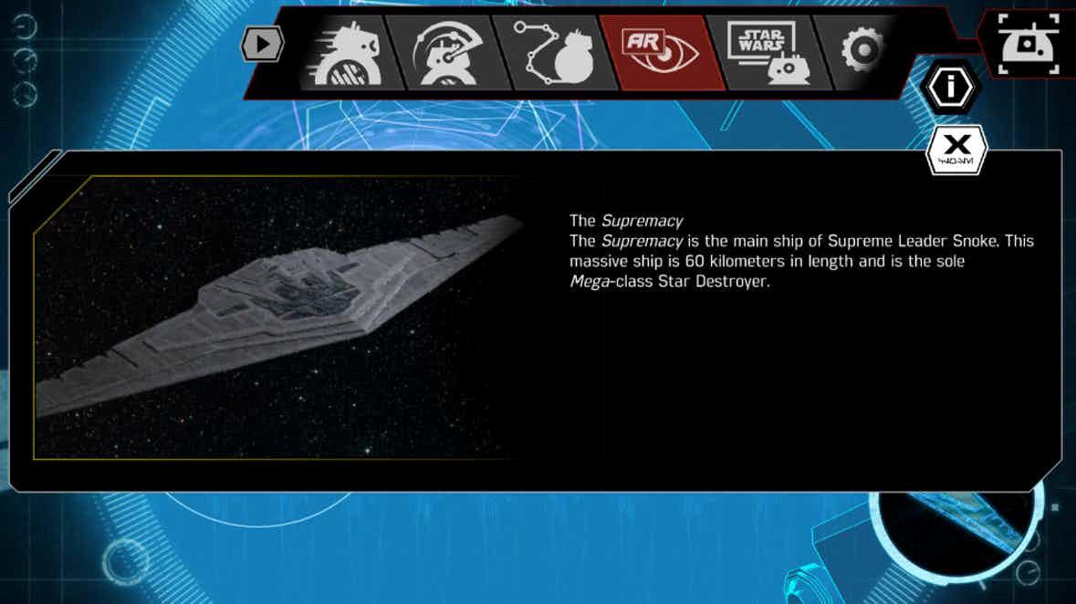La navicella spaziale del leader Supremo Snoke