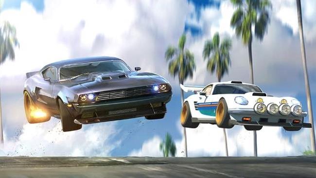La foto di due auto Due automobili dalla serie animata