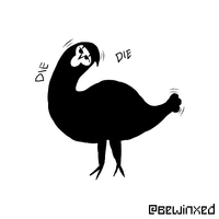 Gif piccione nero