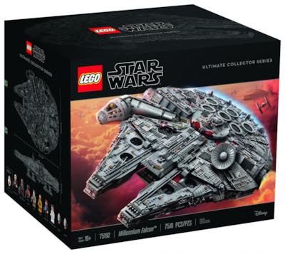 La confezione del Millennium Falcon