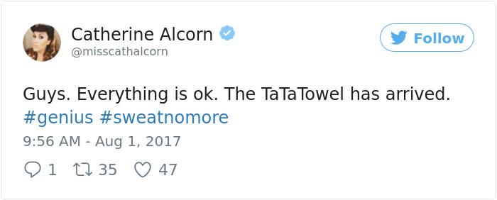 i commenti positivi al Ta-Ta Towel
