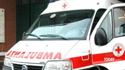 Un'ambulanza in azione