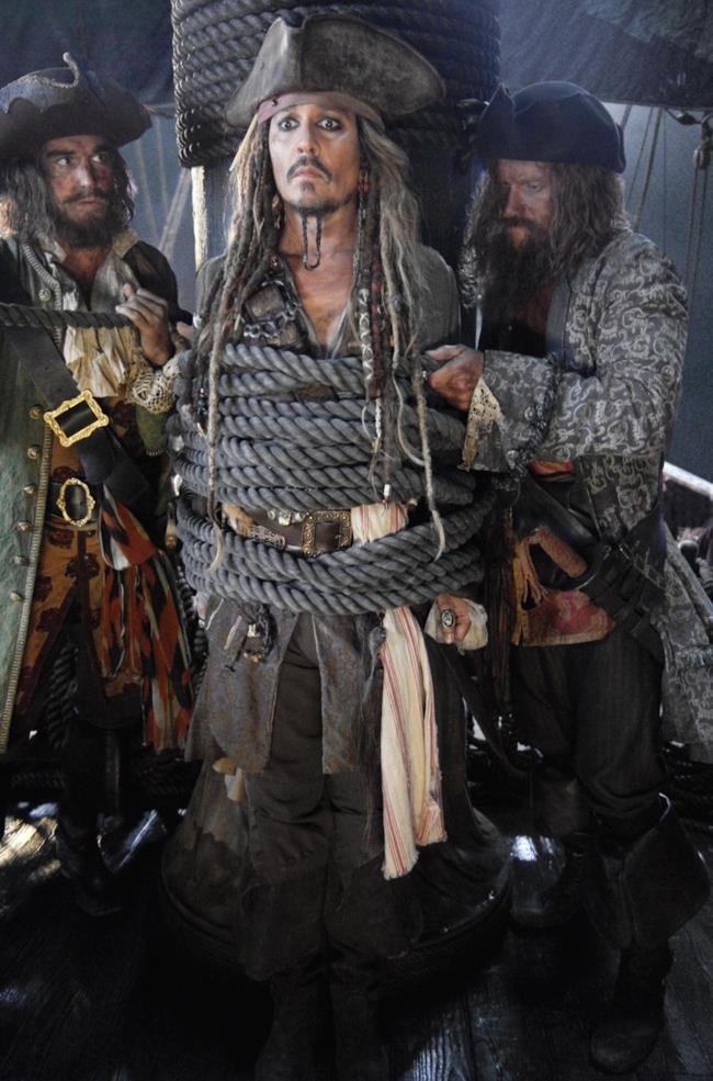 Johnny Depp nel ruolo di Jack Sparrow