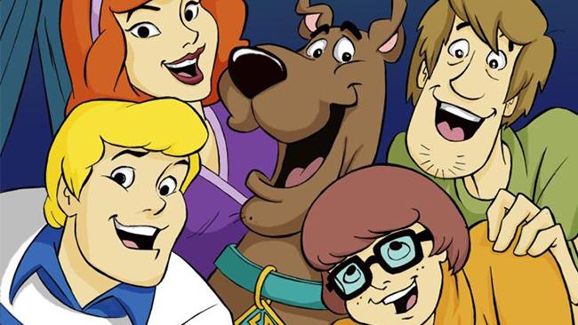 Ecco i simpatici personaggi del cartone animato La foto della Mystery Inc. al completo.